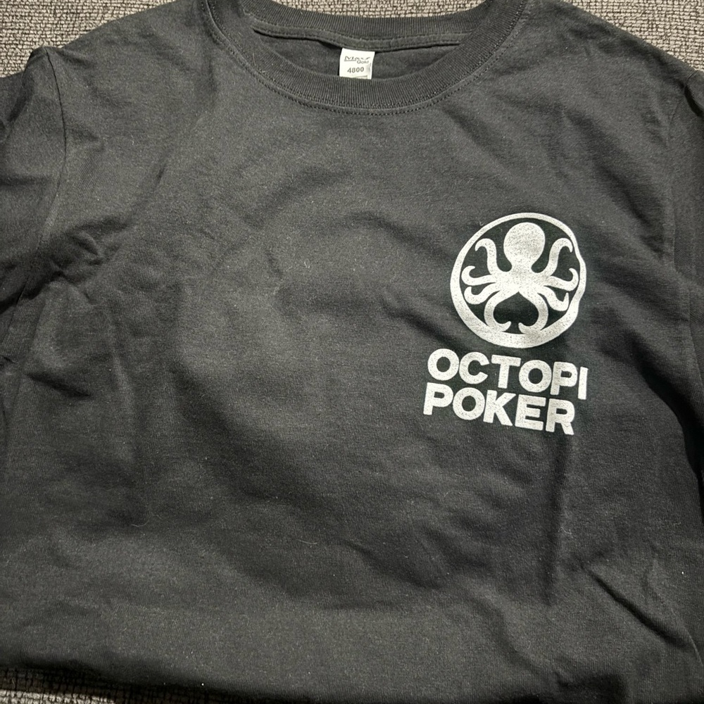 Octopi Poker Black T-Shirt new XS WSOP